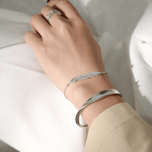 Irregular Wave Bangle - Minimal Marks