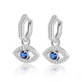 S925 Evil Eye Tropfen Ohrringe