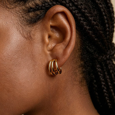 Triple Hoop Earrings