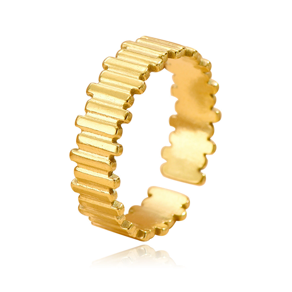 Ridged Band Ring