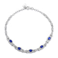 S925 Natural Sapphire Gem Bracelet