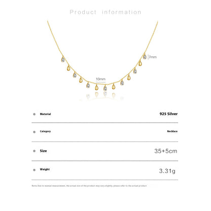 Teardrop Charm Necklace