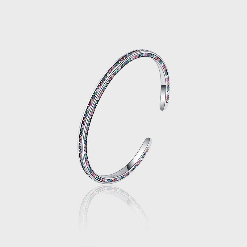 S925 Zircon Spectrum Bracelet