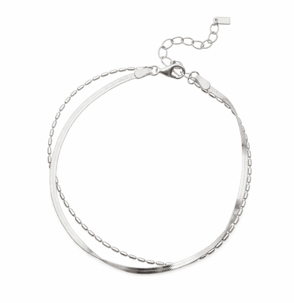 Double Layer Snake Chain Bracelet - Minimal Marks