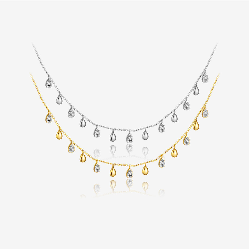 S925 Teardrop Charm Necklace