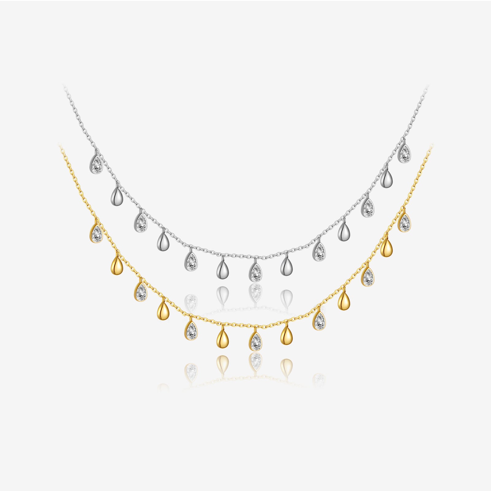 S925 Teardrop Charm Necklace