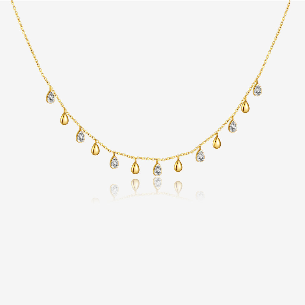 S925 Teardrop Charm Necklace