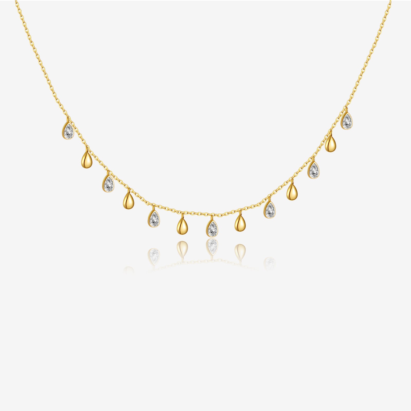 S925 Teardrop Charm Necklace
