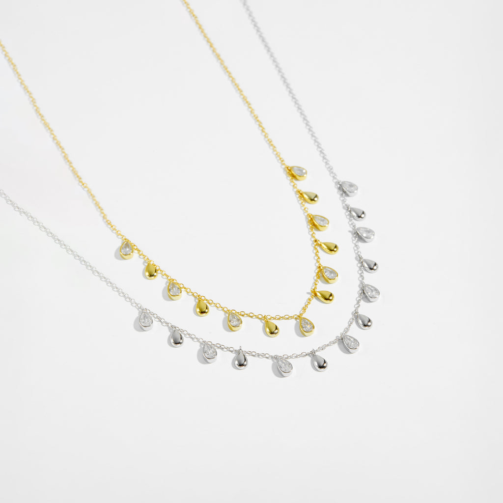 S925 Teardrop Charm Necklace