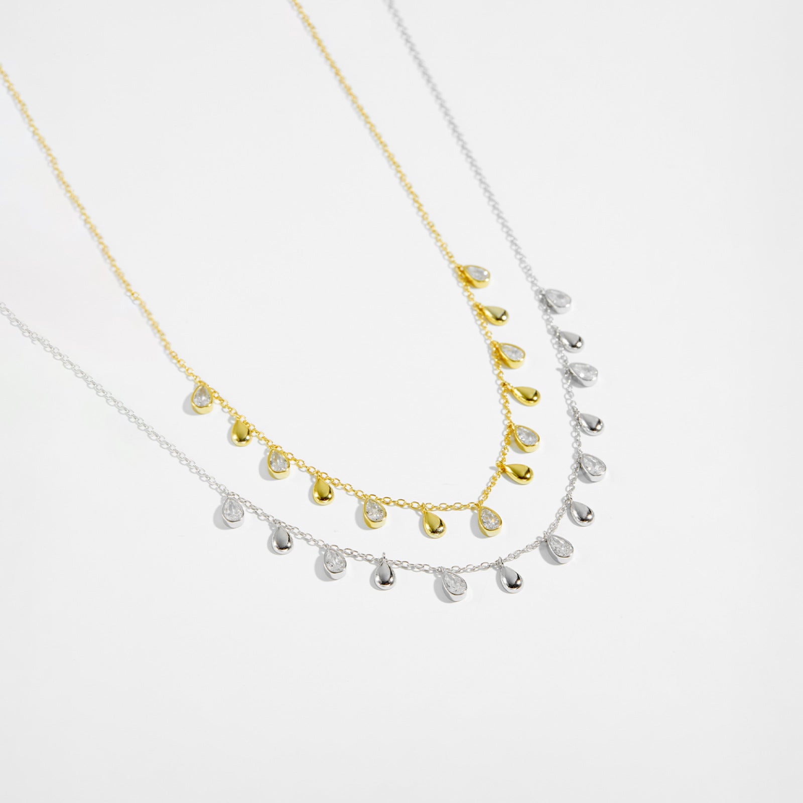 S925 Teardrop Charm Necklace