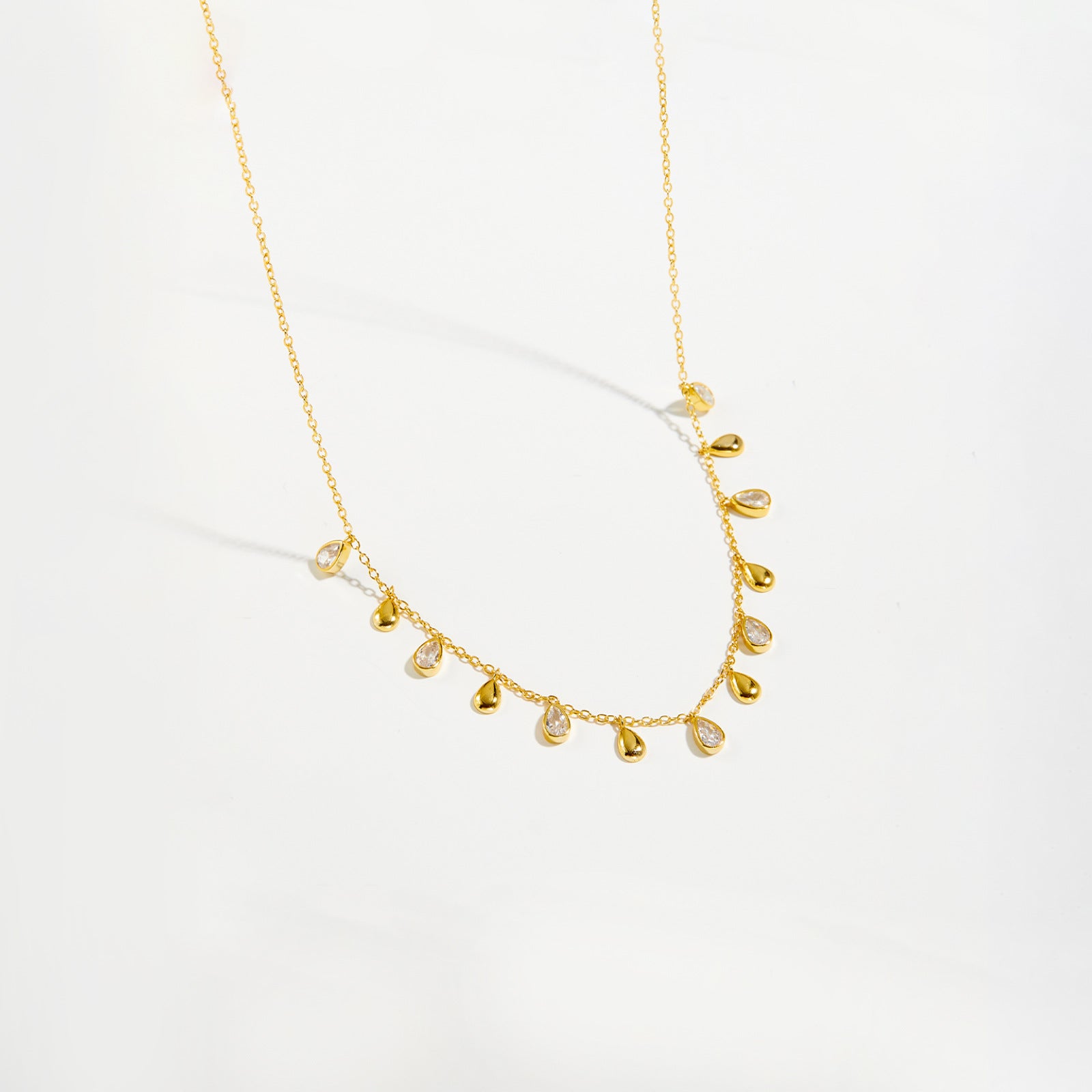 S925 Teardrop Charm Necklace