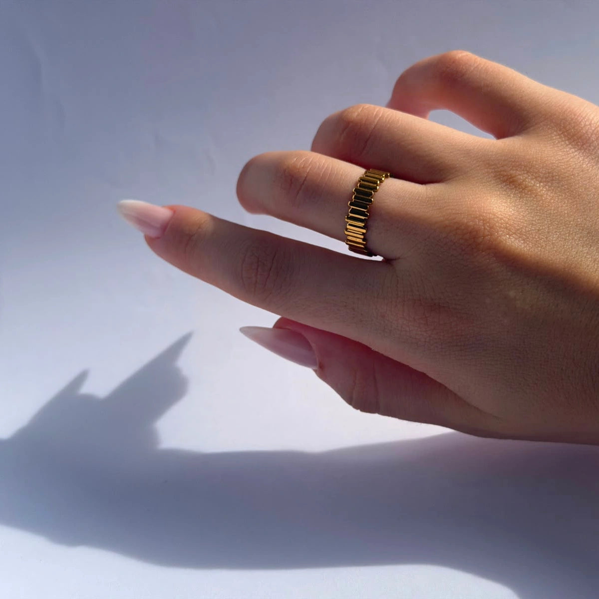 Ridged Band Ring