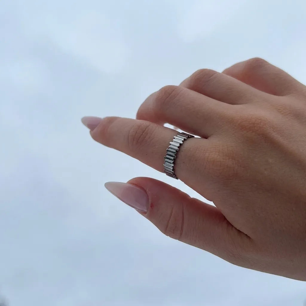 Ridged Band Ring
