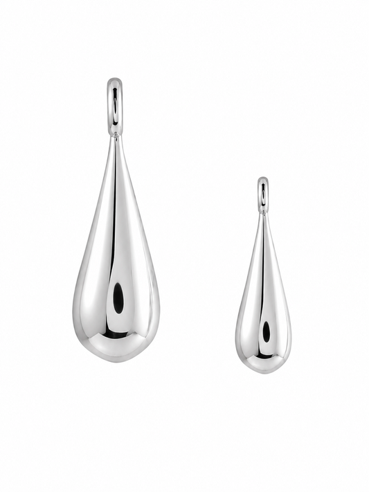 Ohrstecker in Tropfenform | 925er Silber