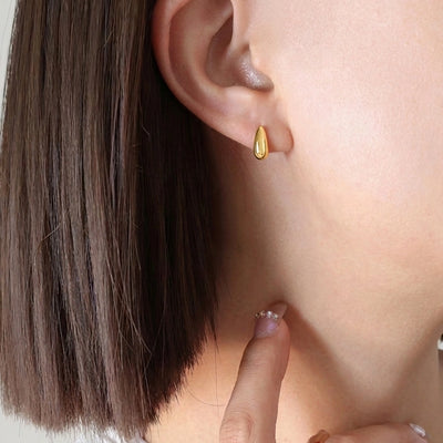 Teardrop Stud Earrings
