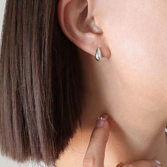 Teardrop Stud Earrings