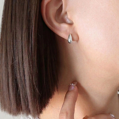 Teardrop Stud Earrings