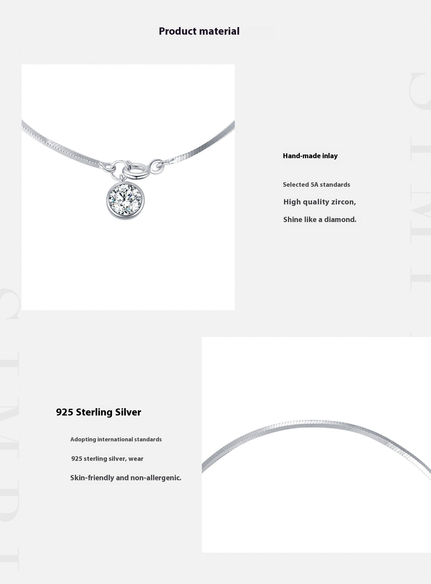 S925 Snake Chain Bracelet