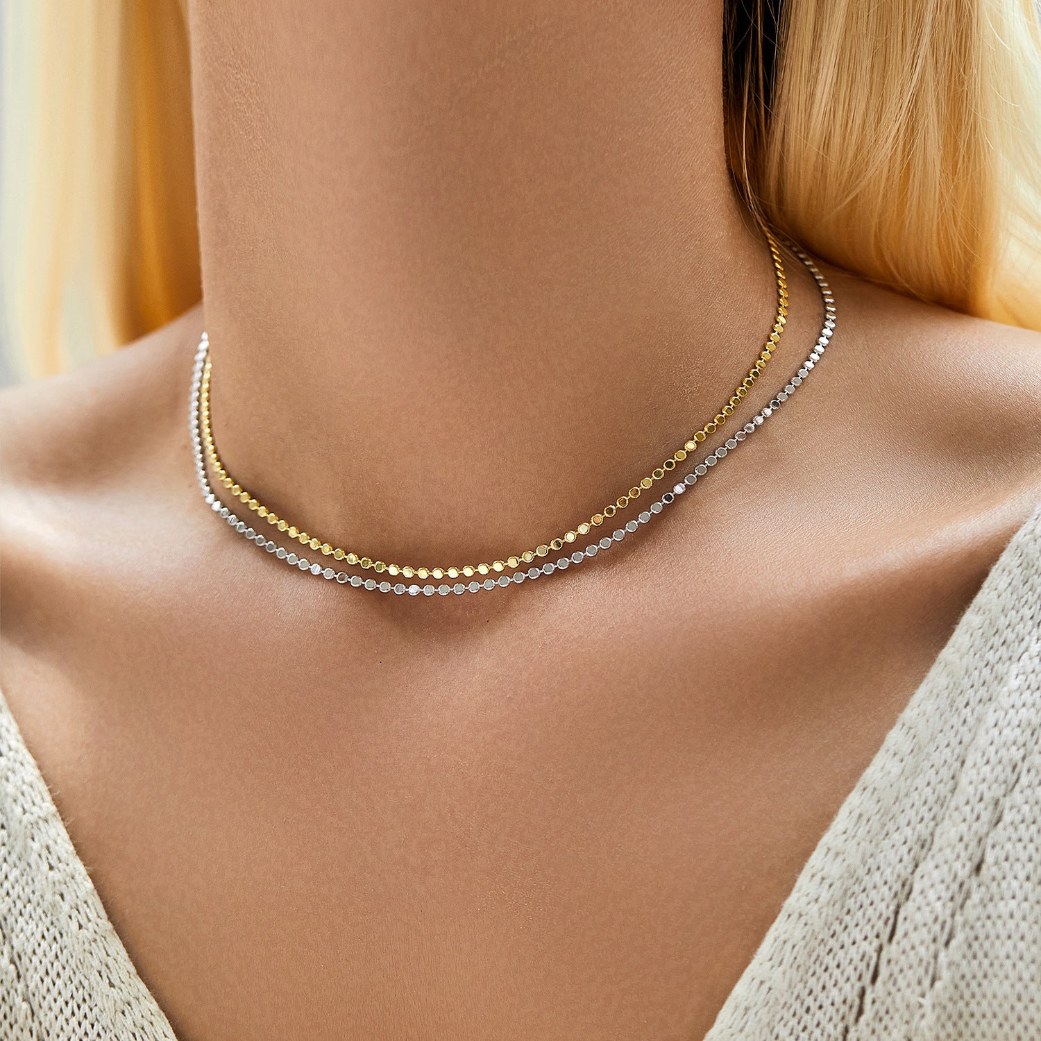 S925 Minority Simple Choker