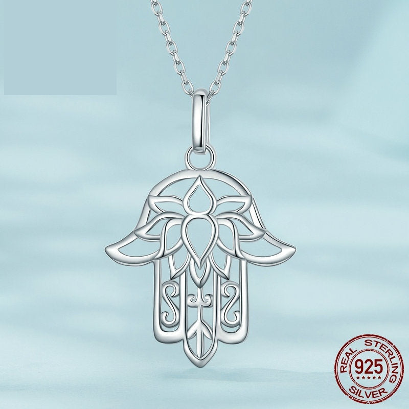 S925 Fatima Hand Necklace