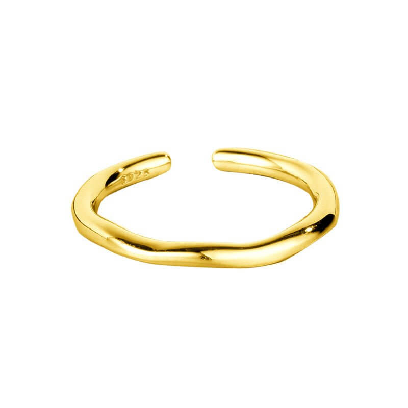 Water Ripple Ring - Minimal Marks