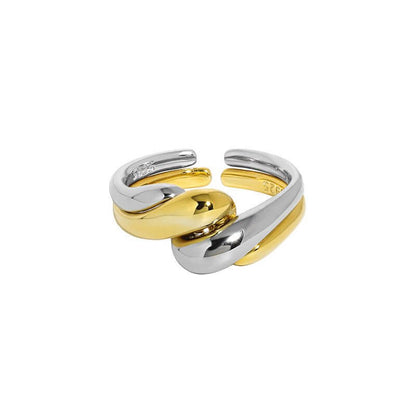 Minimalist Wave Twist Ring - Minimal Marks