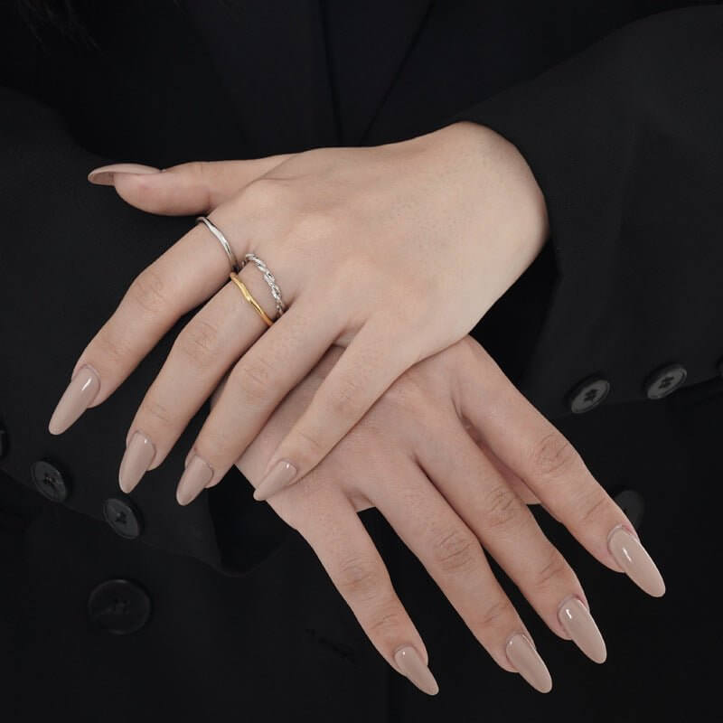 Water Ripple Ring - Minimal Marks