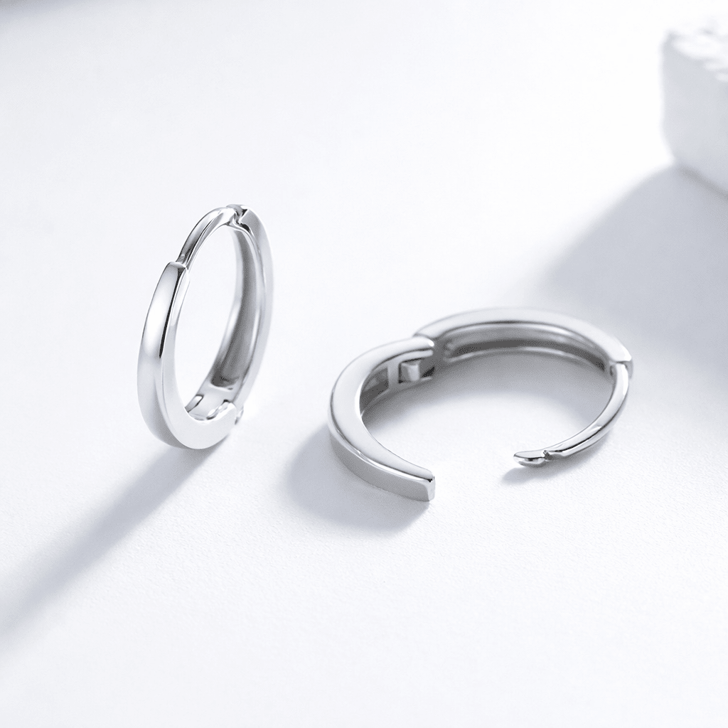 Classic Mini Hoops Earrings - Minimal Marks