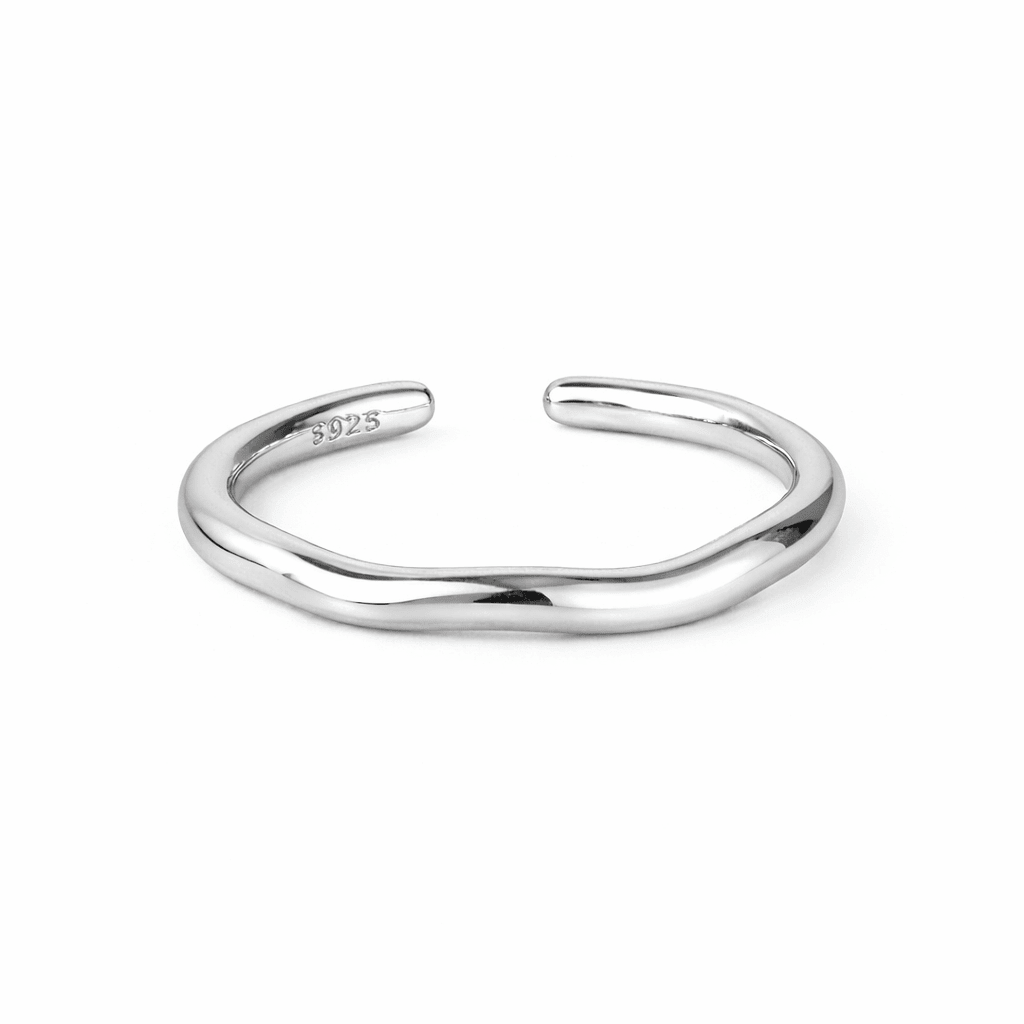 Water Ripple Ring - Minimal Marks