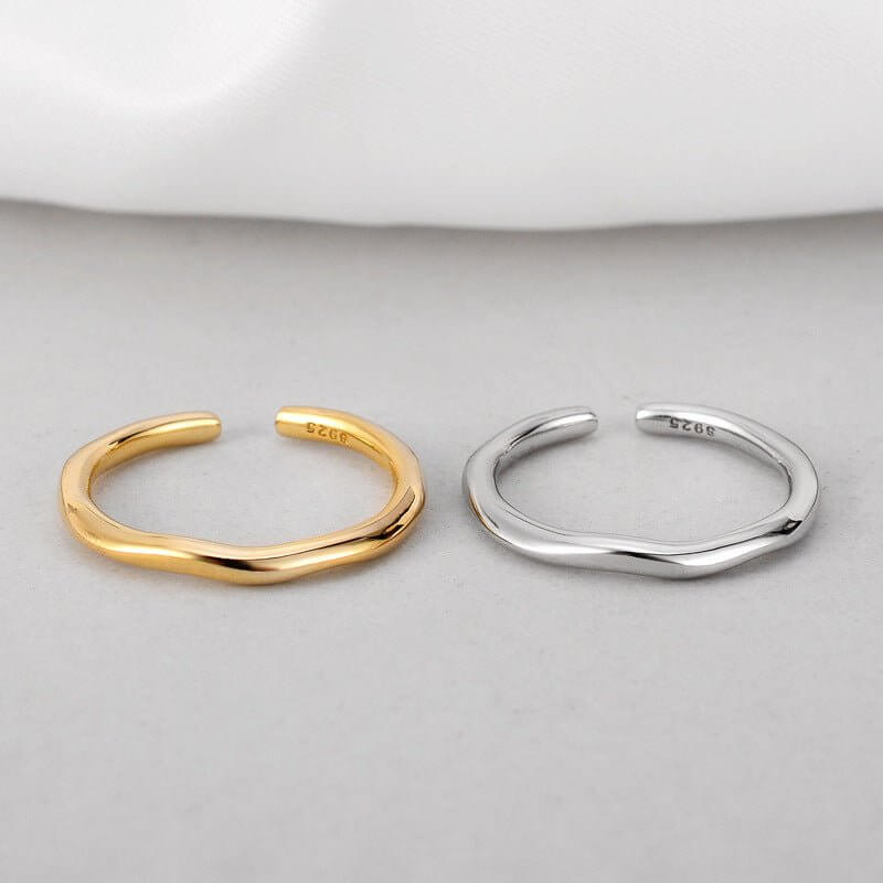 Water Ripple Ring - Minimal Marks