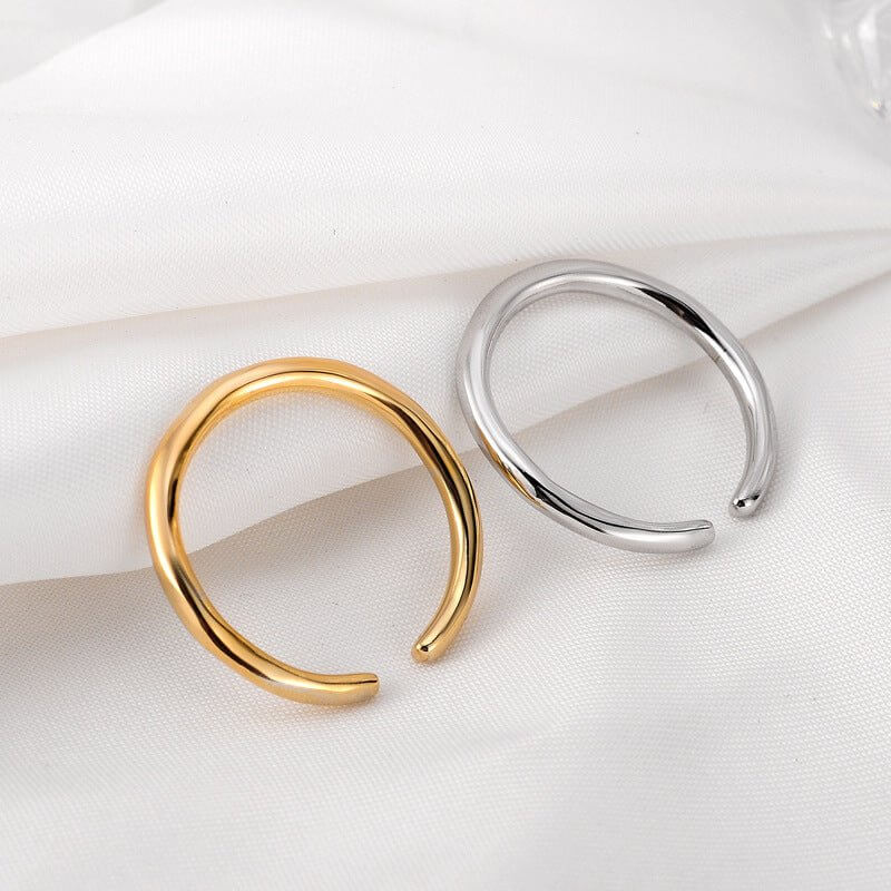 Water Ripple Ring - Minimal Marks